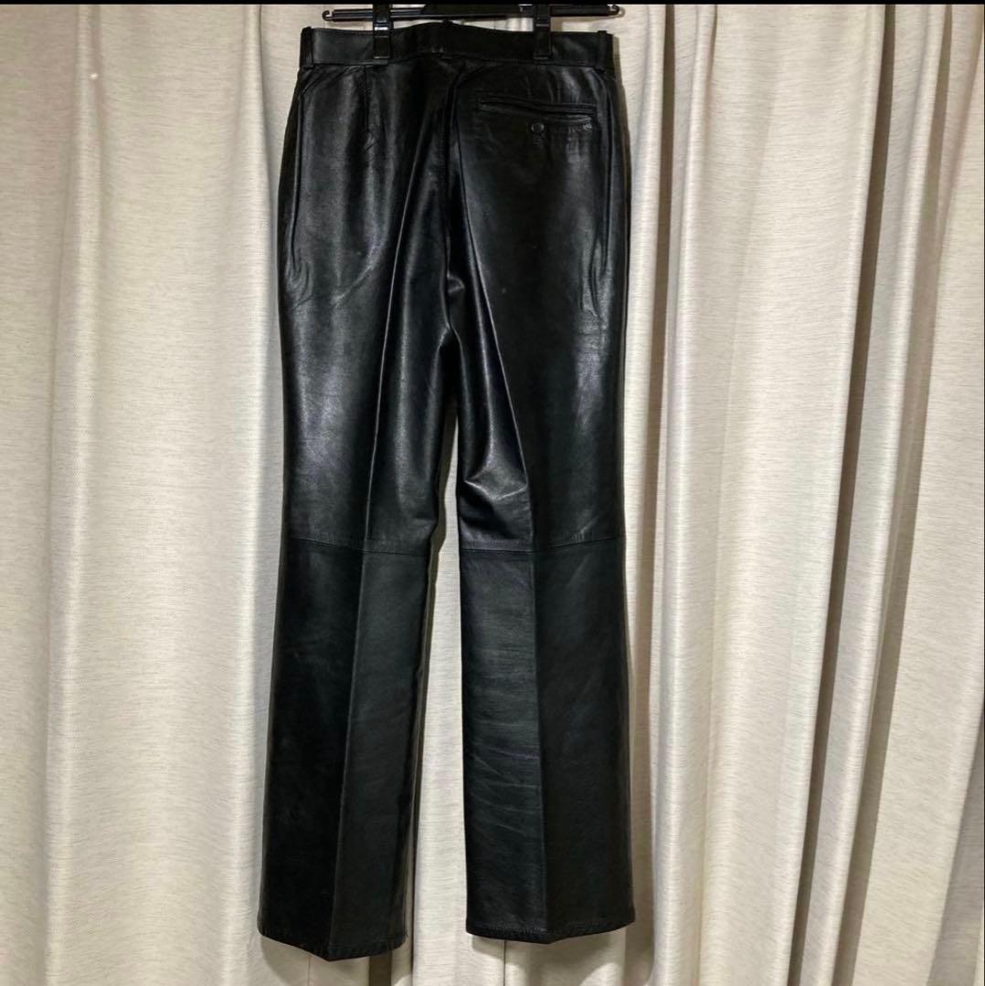 【最終】Paul Smith レザーパンツ 牛革 29