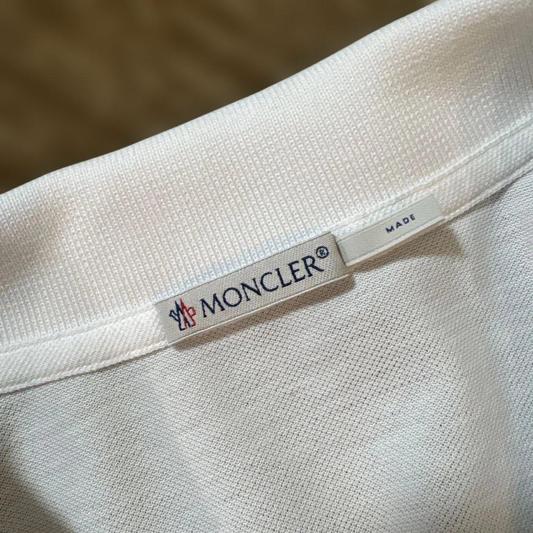 モンクレール　MONCLER ホワイト　ポロシャツ