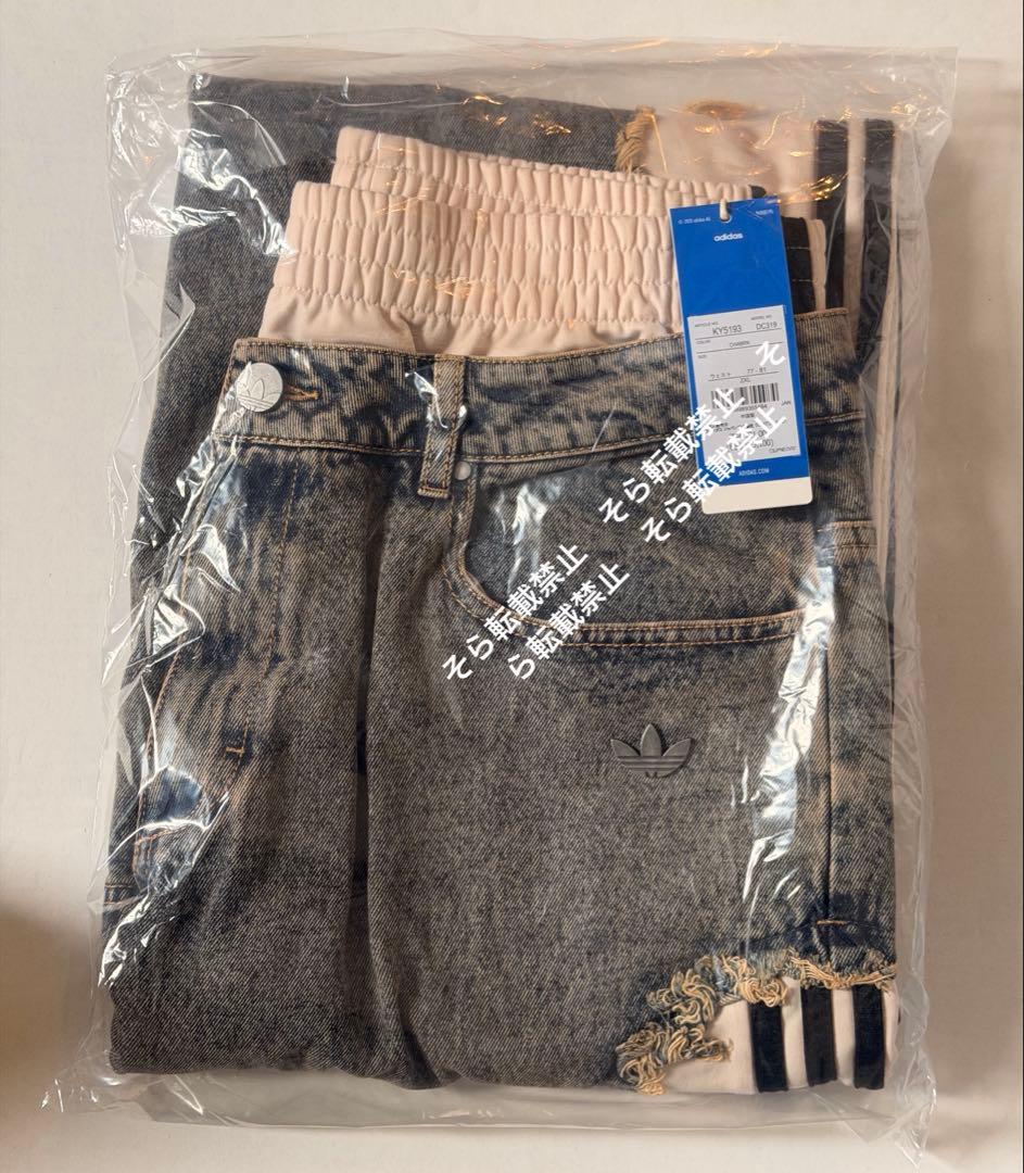 ★新品 ADILENIUM デコンストラクテッドデニムパンツ KY5193