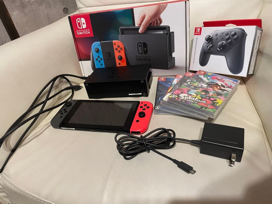 j*a様 Nintendo Switch本体 プロコン付 ソフト5本セット
