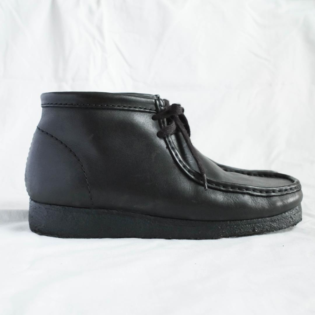 【Clarks/クラークス】ワラビー スムースレザー 26cm ブラック