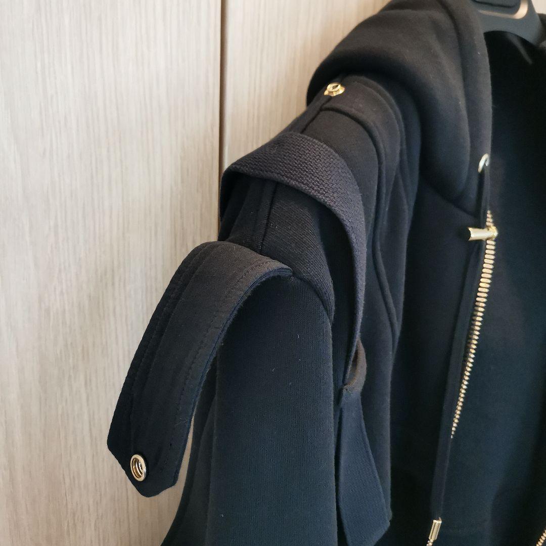 BALMAIN ブラック ジャンパー フード付き　サイズ:M