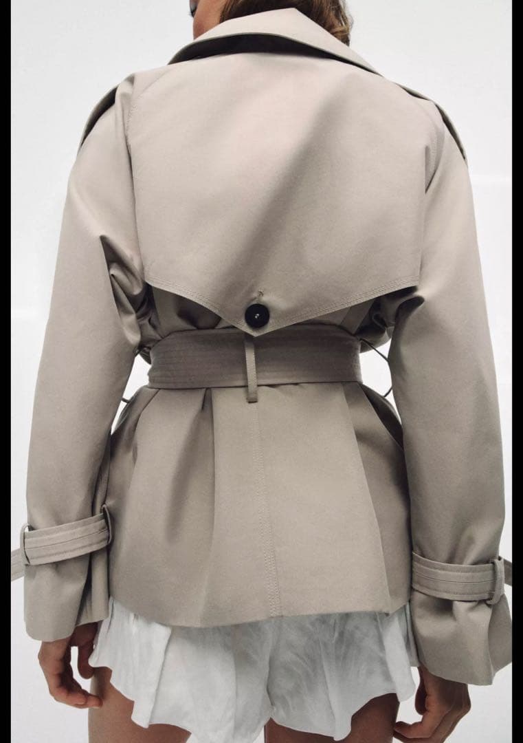 【完売品】ZARA ZWコレクション 撥水加工オーバーサイズトレンチコート M