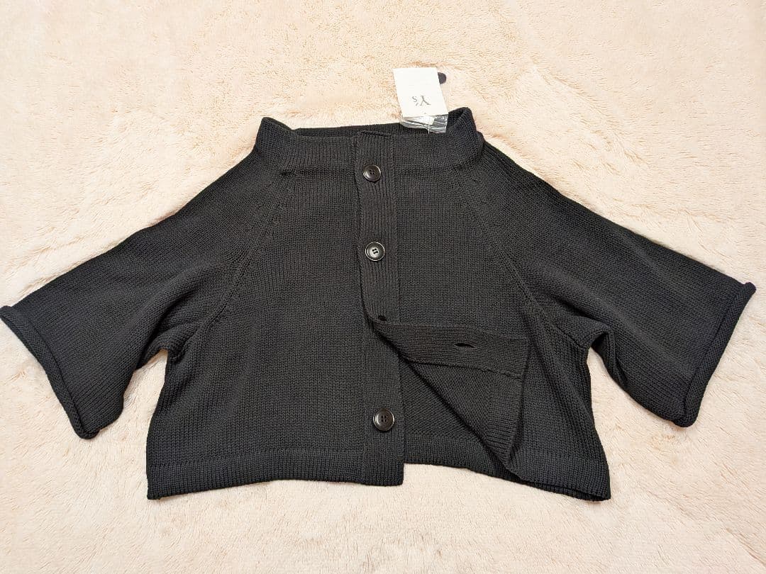 ☆新品☆Y's　ワイズ　ブラック　七分袖　カーディガン サイズ2（Mサイズ相当）