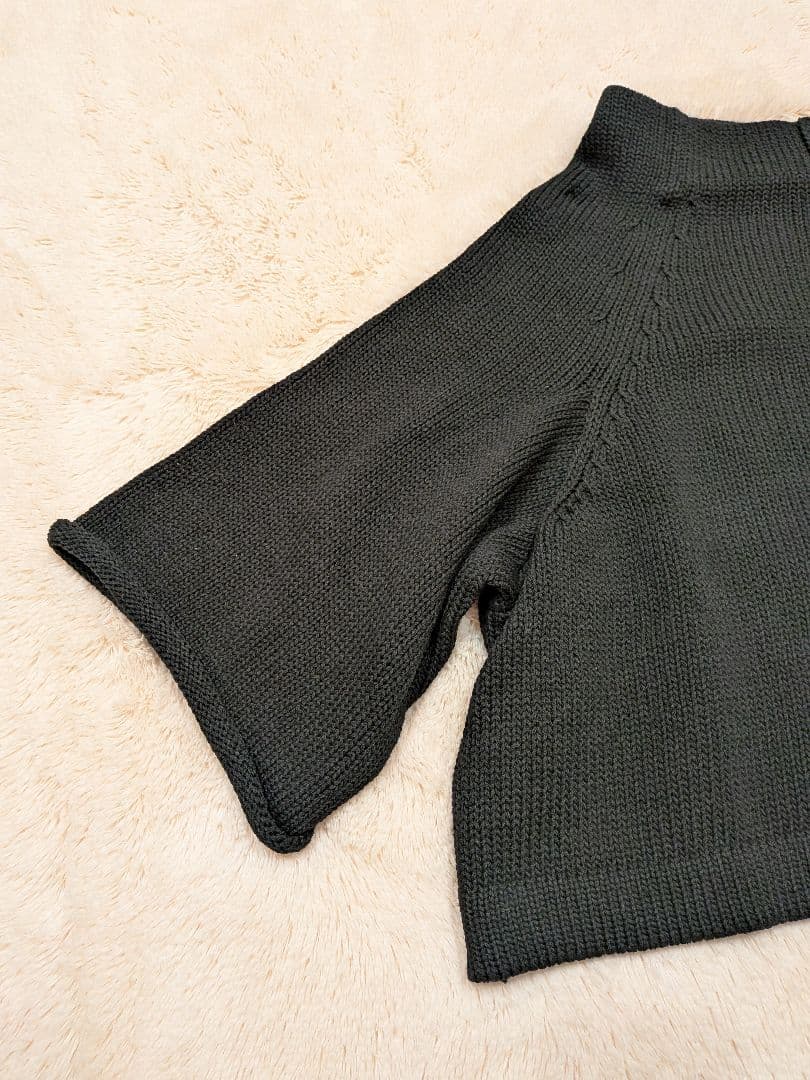 ☆新品☆Y's　ワイズ　ブラック　七分袖　カーディガン サイズ2（Mサイズ相当）