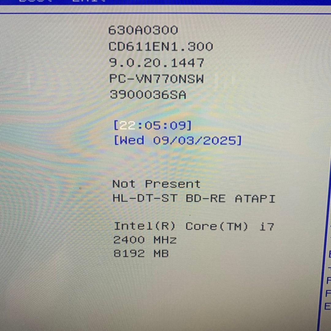 NEC PC-VN770/N 一体型オールインワンPC core i7
