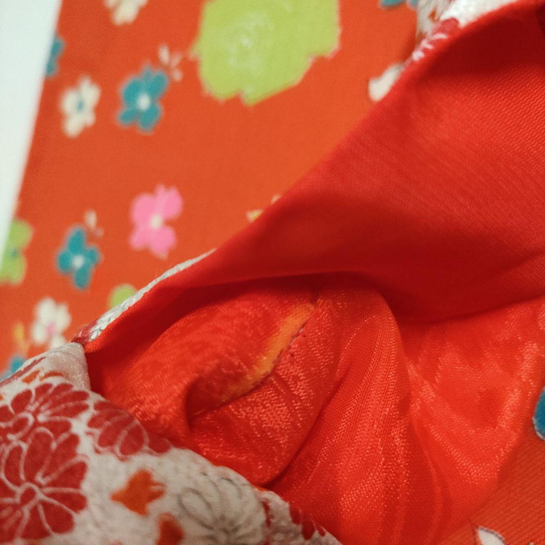 タミーちゃんサイズ　ハンドメイド　花嫁衣装セット　赤花柄