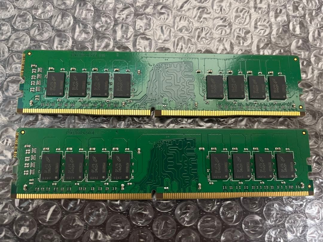動作確認済み Crucial DDR4 16GB×2 2400MHz 32GB