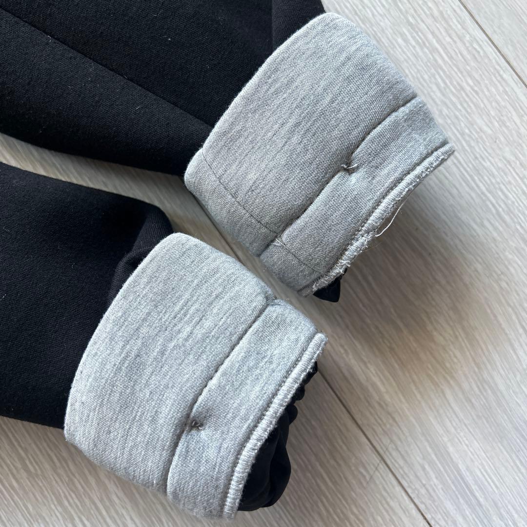美品【ZARA】コントラストフードコートXS ブラック