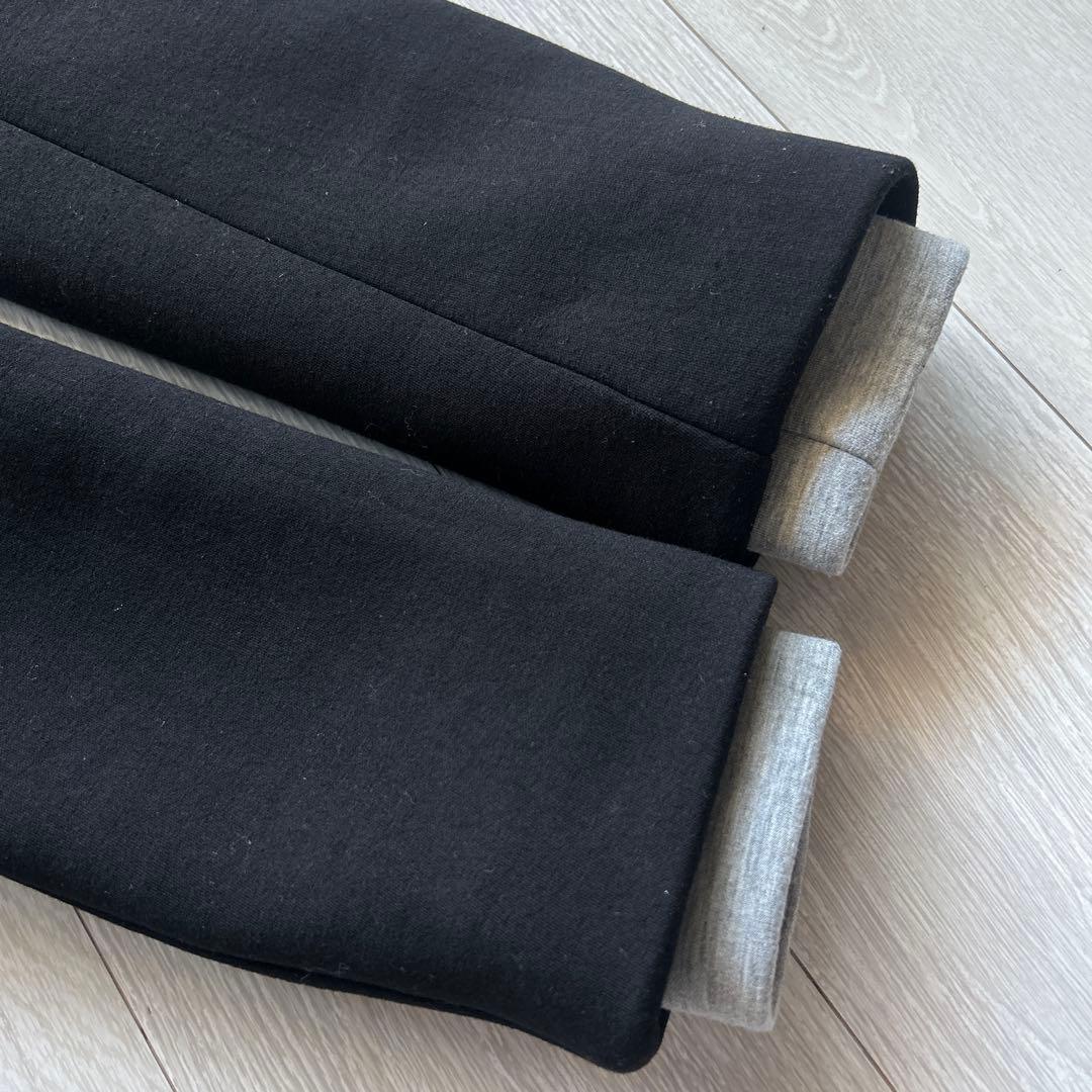 美品【ZARA】コントラストフードコートXS ブラック
