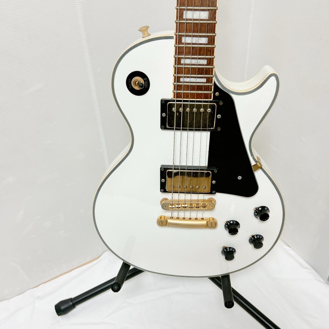 美品 Burny バーニー レスポールカスタム SRLC-55 白 ホワイト