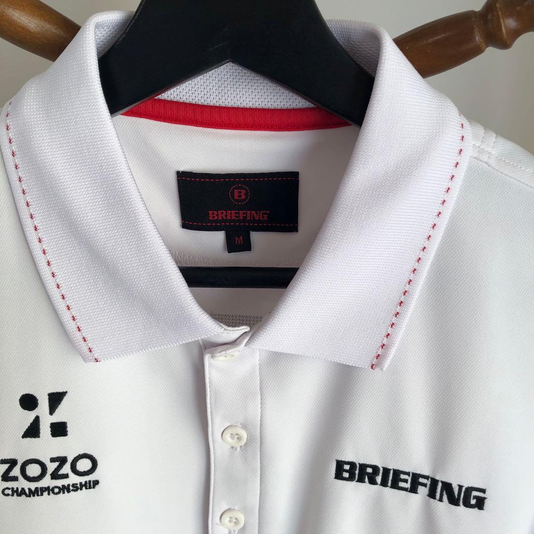 BRIEFING ホワイト ポロシャツ (美品)