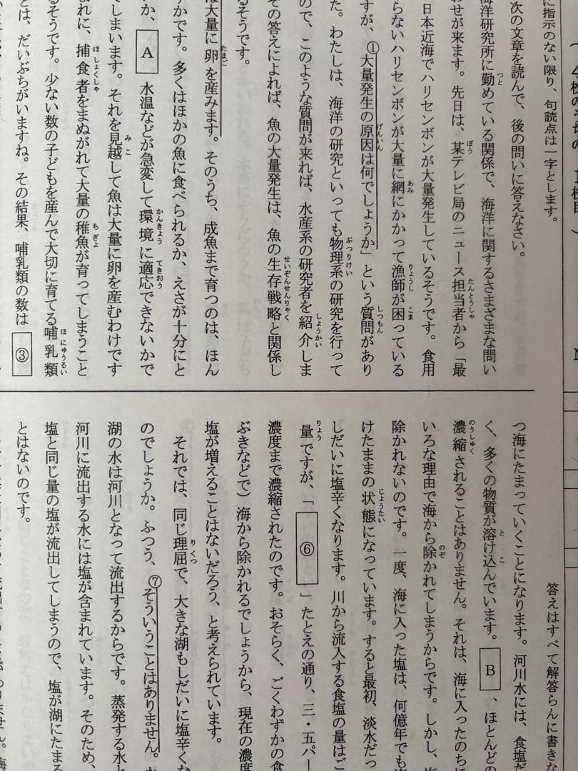 浜学園　小５　実力テスト　復習テスト　Ｓクラス　2024年度 ３科目　平均点付き