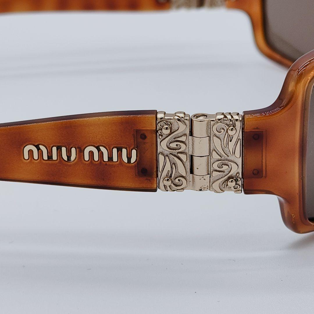 MIU MIU 2000s シールドサングラス ブラウン系