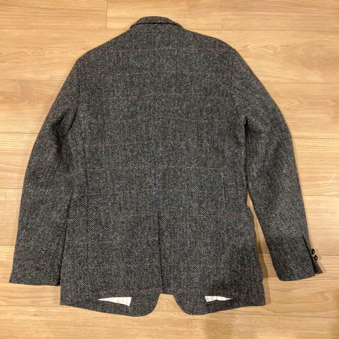 DUFFER ダッファー　ハリスツイード ヘリンボーン テーラードジャケット