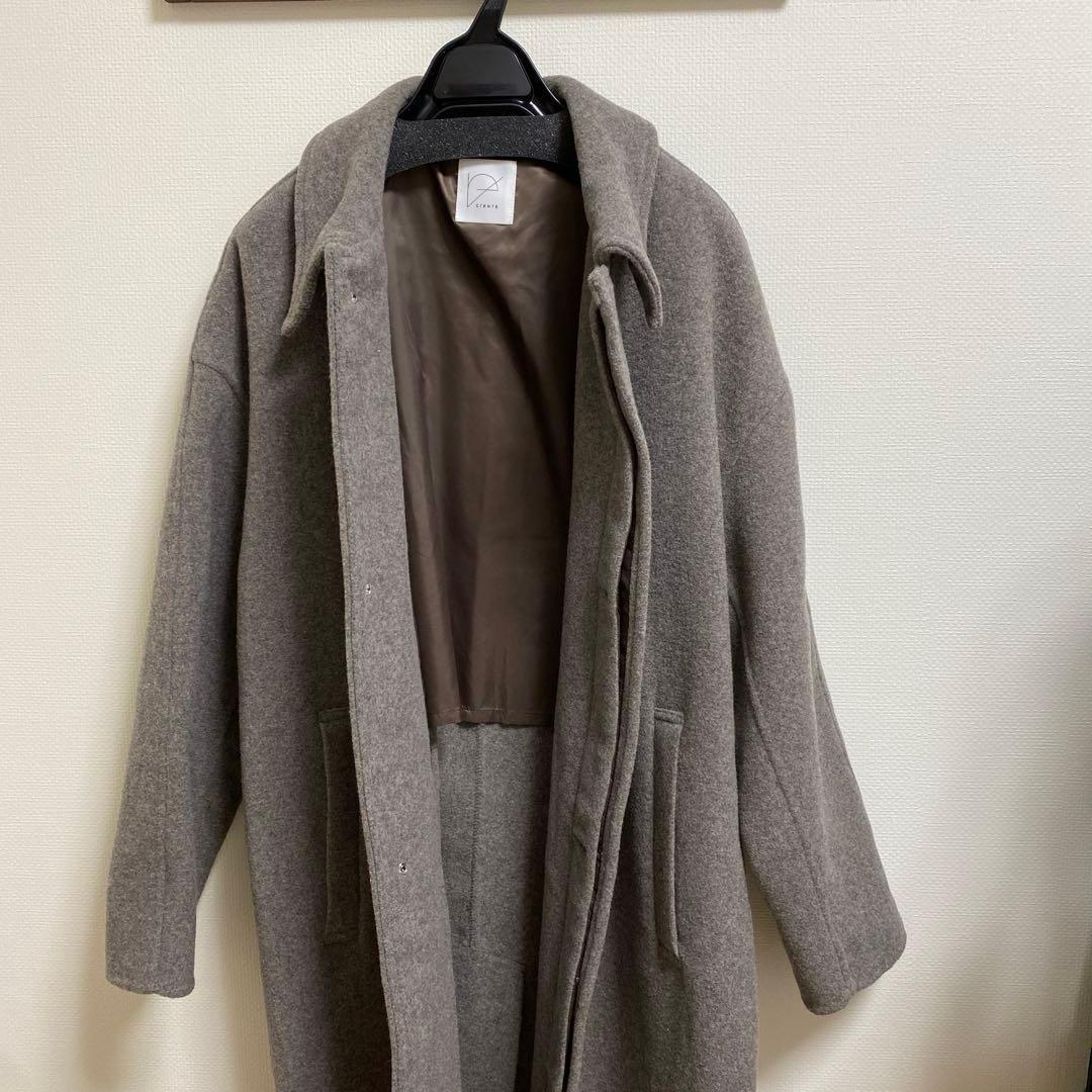 【新品未使用】crewre リバーロングステンカラーコート クルーレ サイズ1