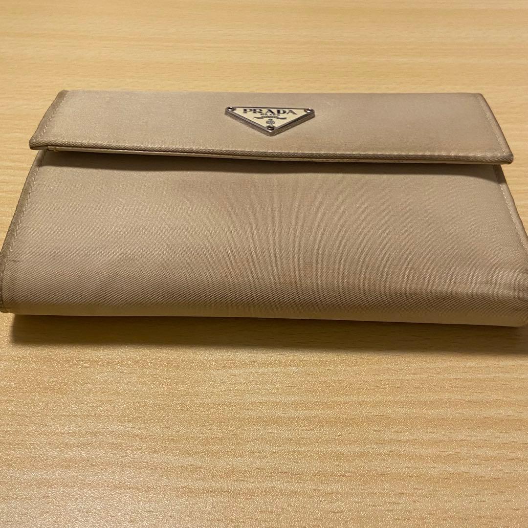 PRADA プラダ 三角ロゴ 折り財布 M510 TESSUTO LAVANDA