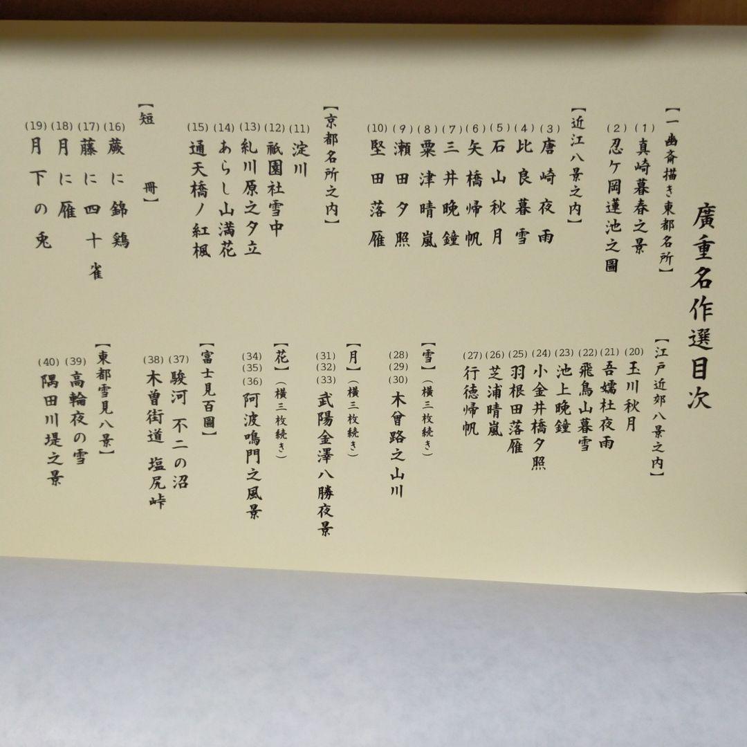 廣重名作選  信濃毎日新聞社