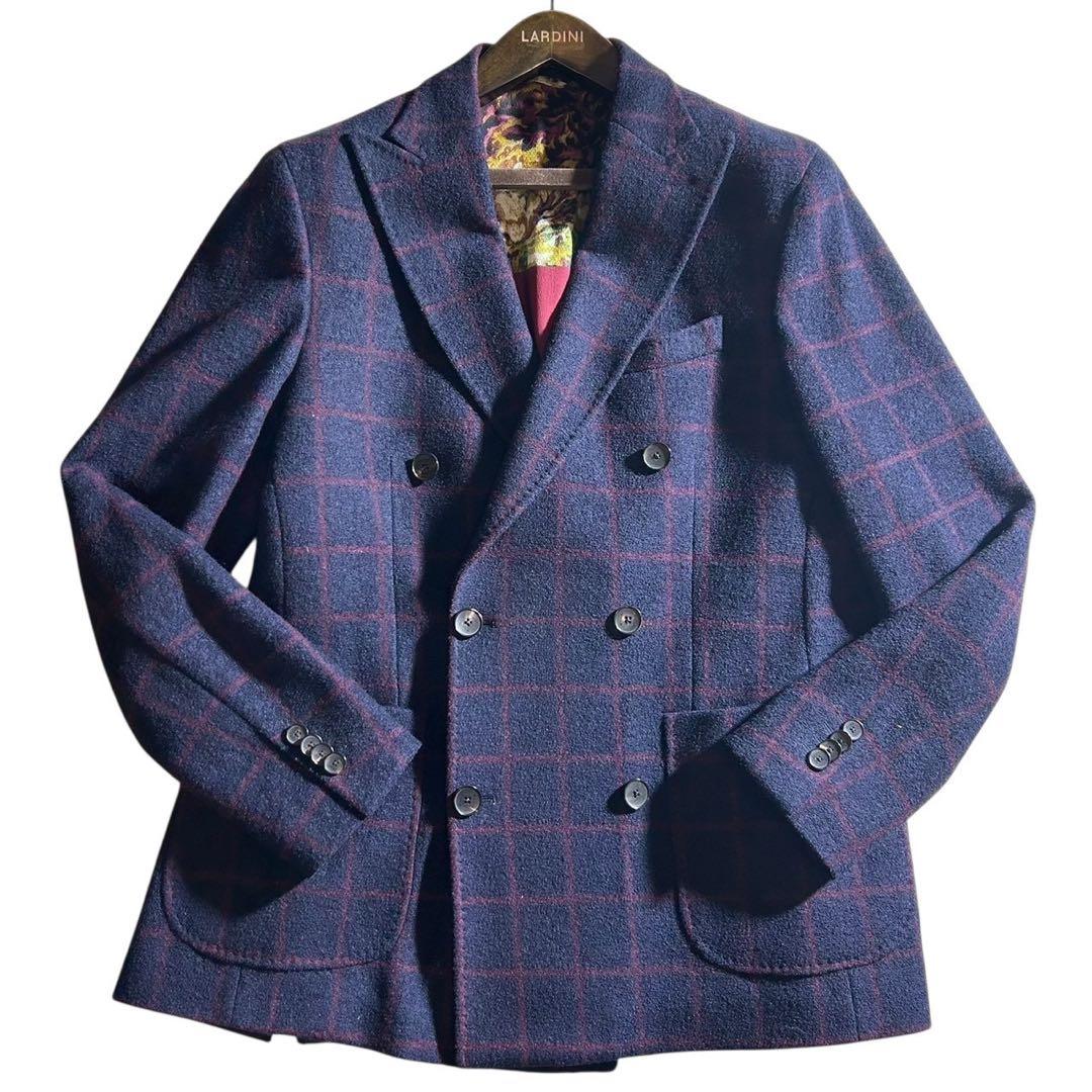 L*N様 美品■ETRO テーラードジャケット　ネイビー　花柄　54