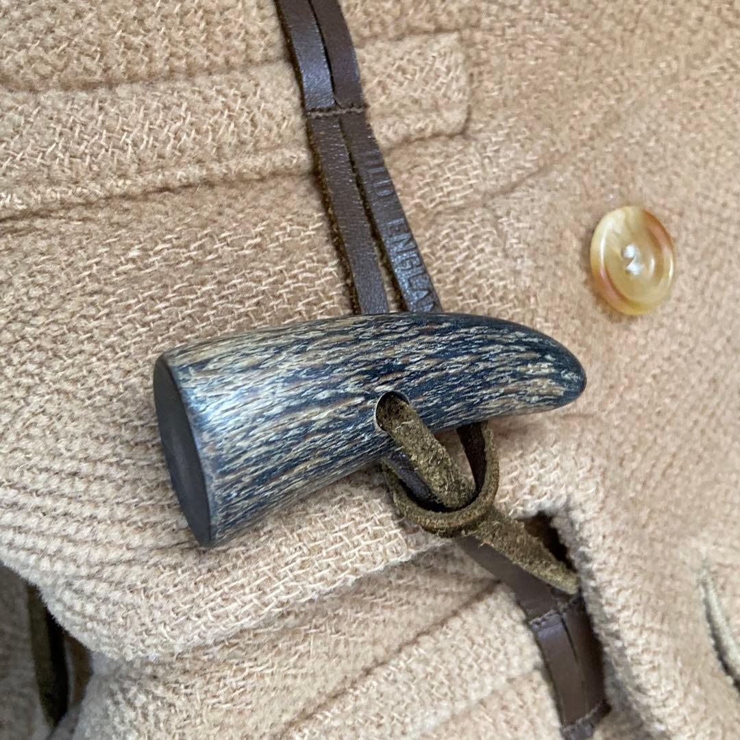 OLD ENGLAND ダッフルコート ベージュ 8サイズ ヘリンボーン　ウール