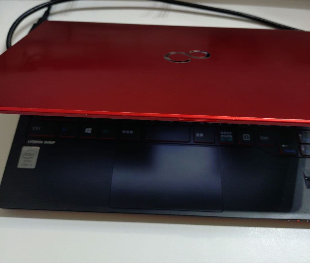 富士通 LIFEBOOK レッド ノートPC タッチパネル ジャンク扱い