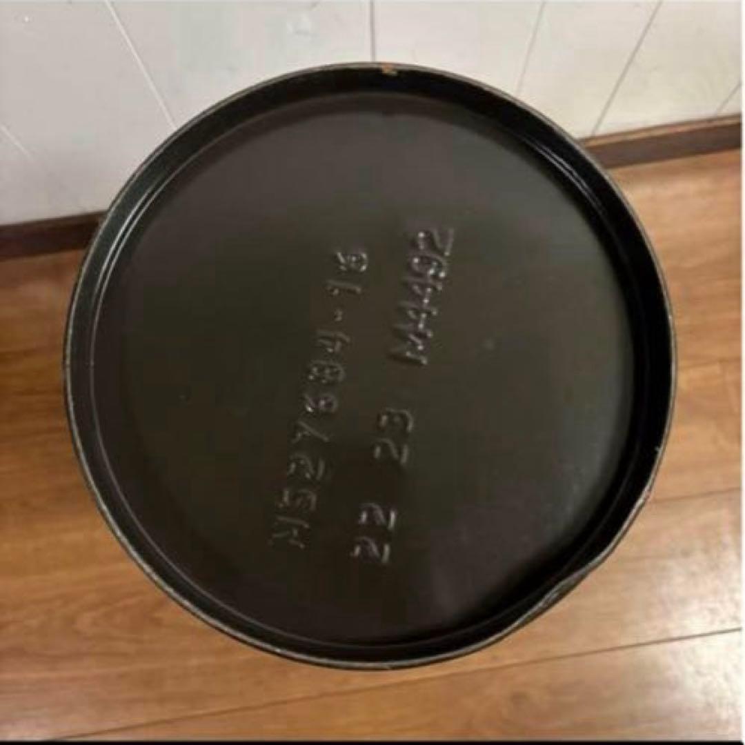 米軍　実物　ペール缶　ドラム缶　ODグリーン　送料無料