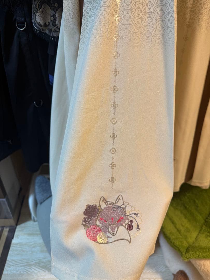 も*も様 ozzon Japan 春うらら　袴スカート　和ロリ　和チャイナ　白