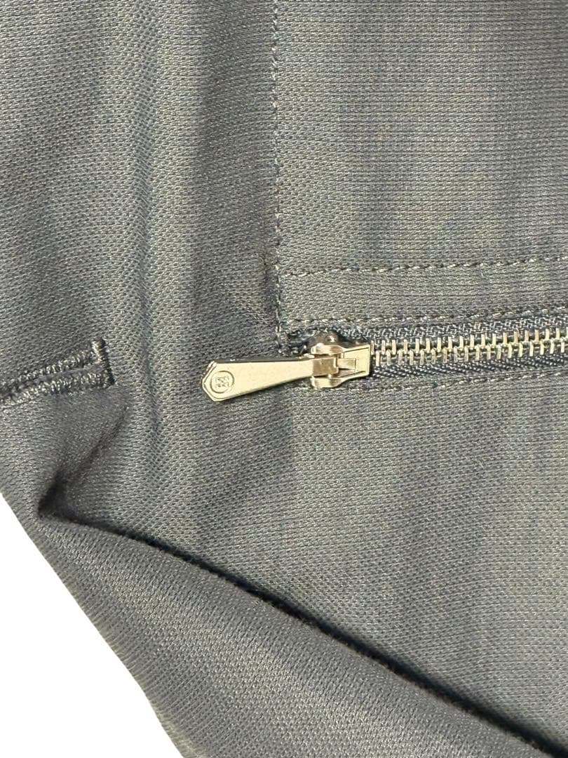 HERMES フラップカラーのリブトリムジャケット　サイズ48 ブルゾン