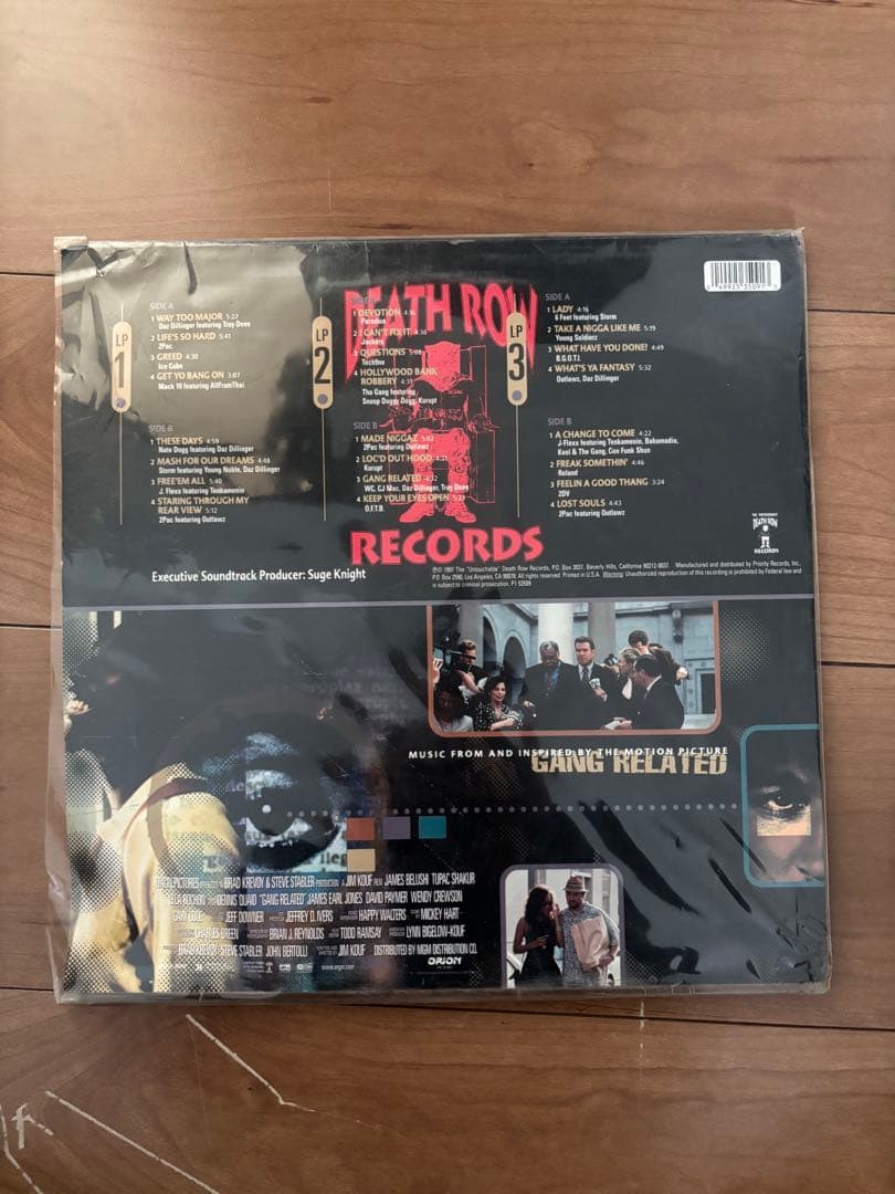 GANG RELATED サントラ　レコード