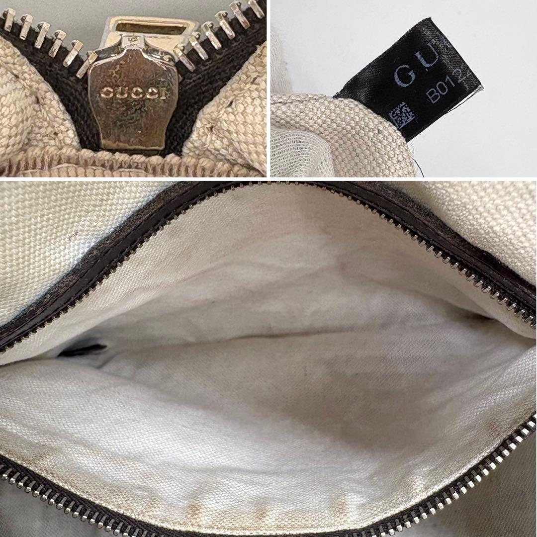 【美品】GUCCI ボストンバッグ GGキャンバス シェリーライン 2way