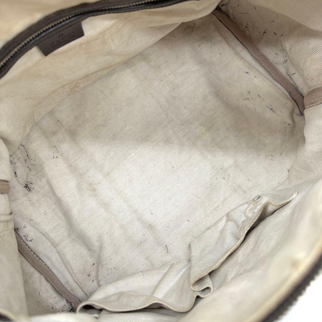【美品】GUCCI ボストンバッグ GGキャンバス シェリーライン 2way