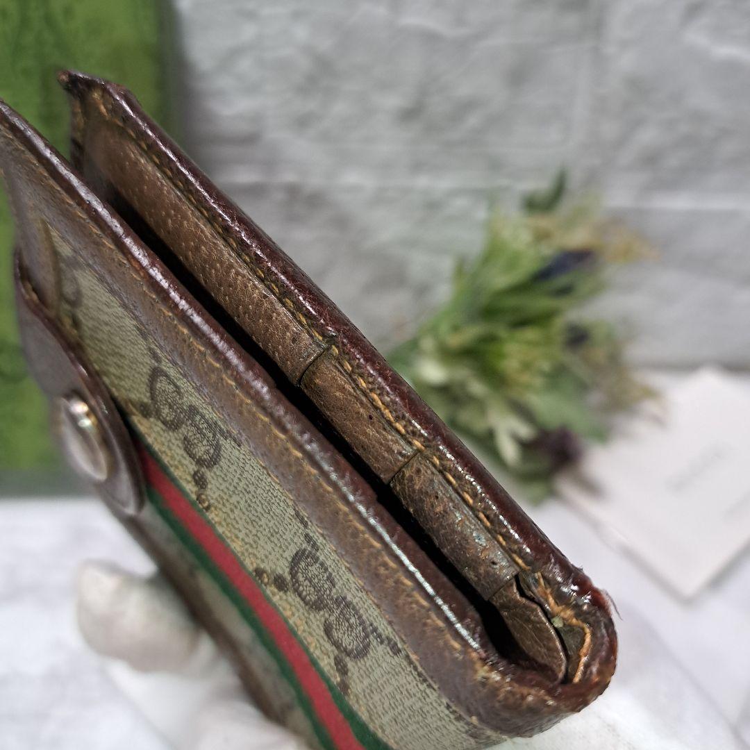 ✨️希少✨️GUCCI グッチ折財布 シェリーライン GGヴィンテージ