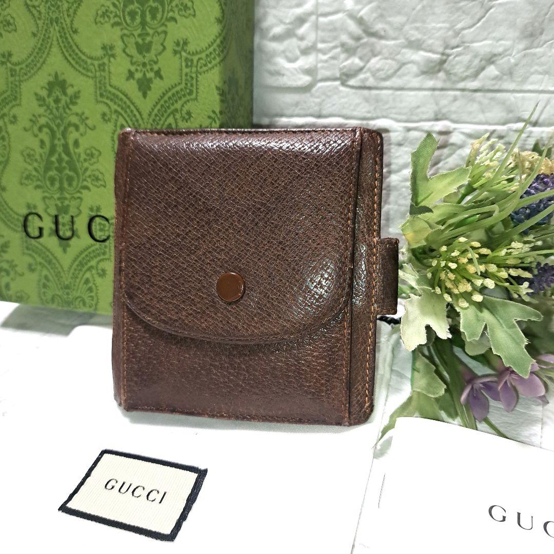 ✨️希少✨️GUCCI グッチ折財布 シェリーライン GGヴィンテージ