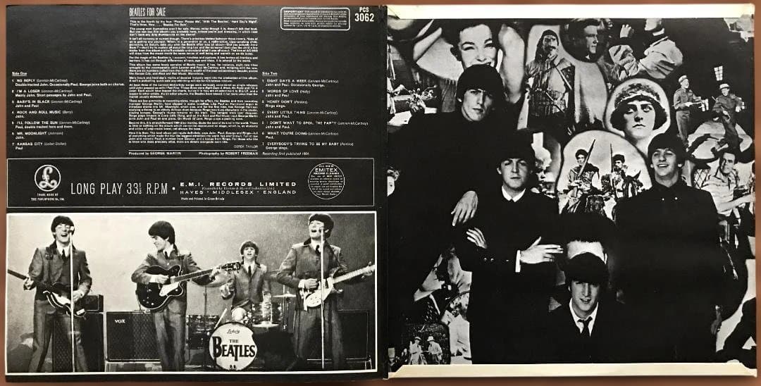 UK STEREO 初回盤 「 BEATLES FOR SALE 」美品！