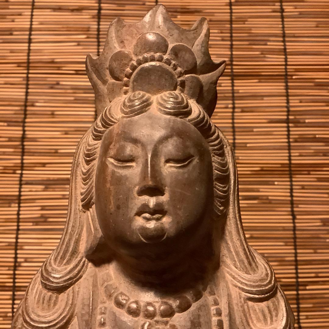 Masa(•‿•)様・売約keep…中国・初唐代石仏「水瓶観世音菩薩立像」