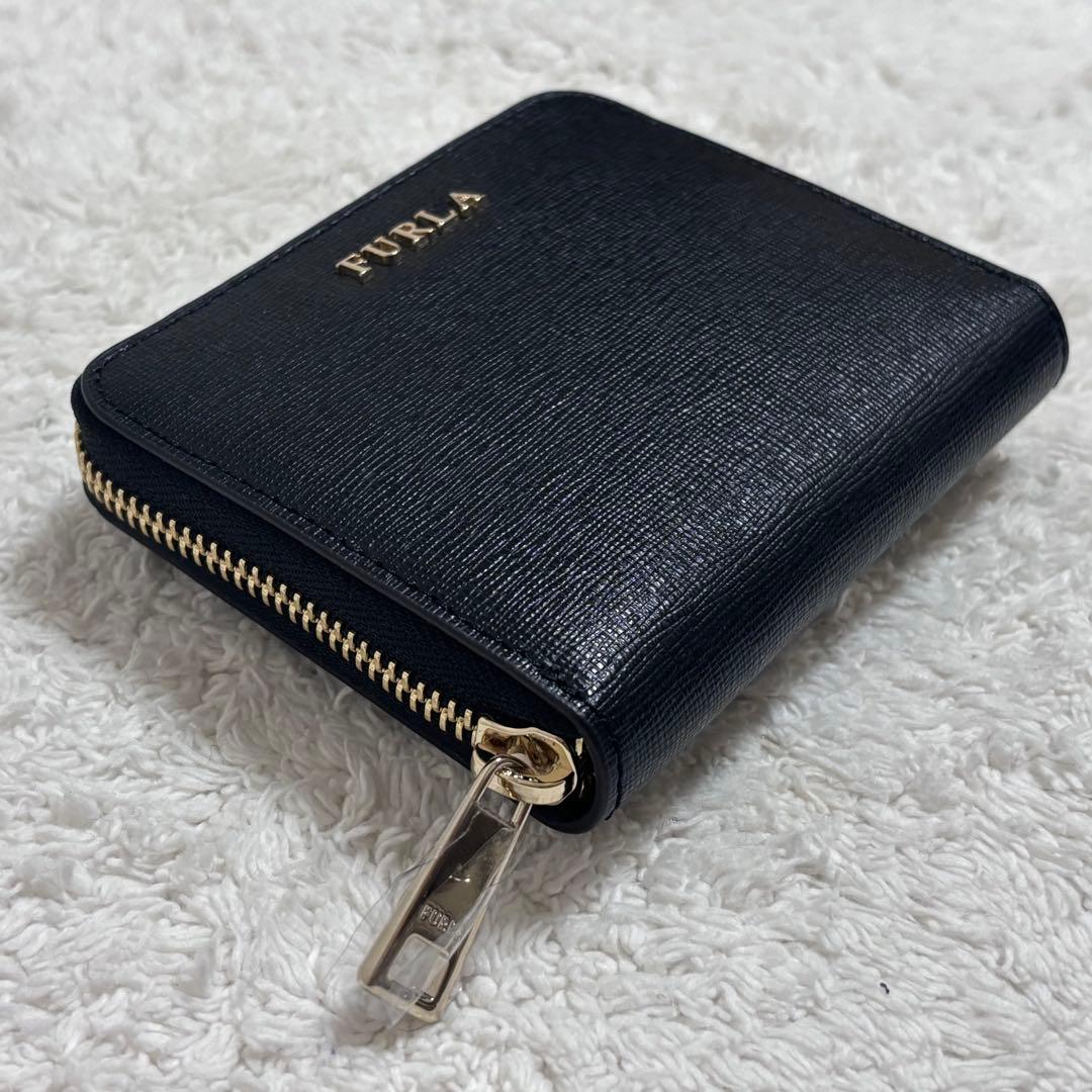 未使用　FURLA フルラ　バビロン　二つ折り財布　ラウンドジップ　財布