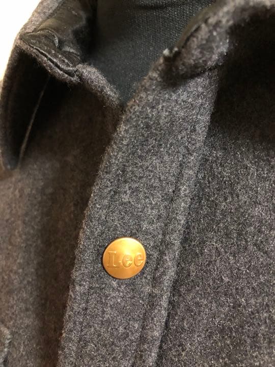 【美品】LEE　CPO　ウールジャケット　グレー　Lサイズ