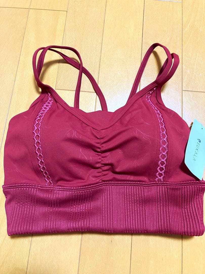 ⭐︎本日限定価格⭐︎新品未使用　【SUKALA】完売品 エンボスリーフブラトップ