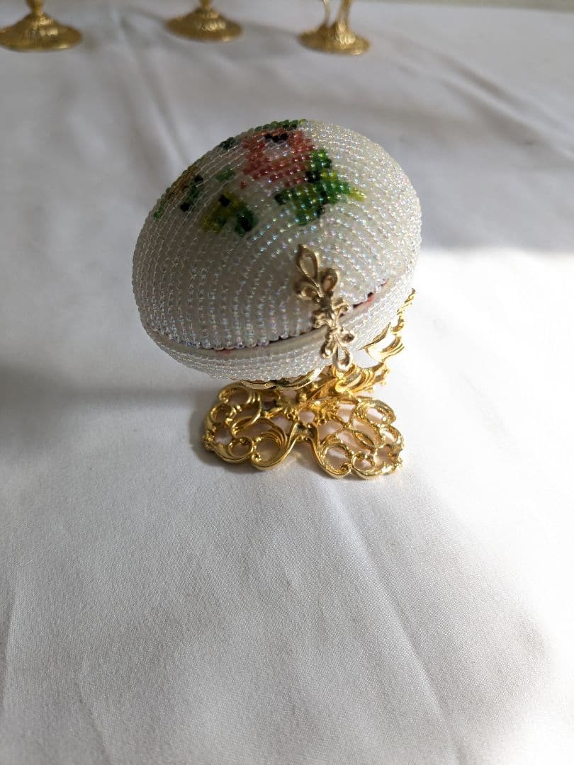 エッグアート 卵の殻 ハンドメイド 置物 小物入れ