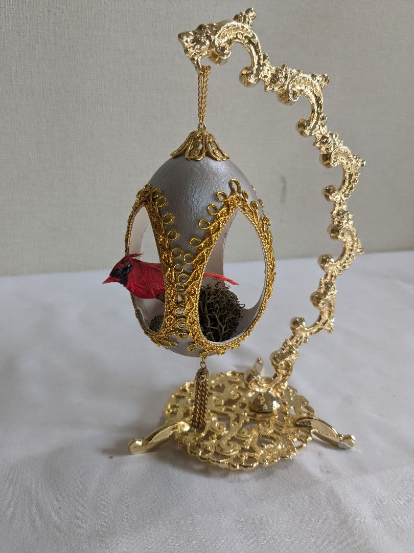 エッグアート 卵の殻 ハンドメイド 置物 小物入れ
