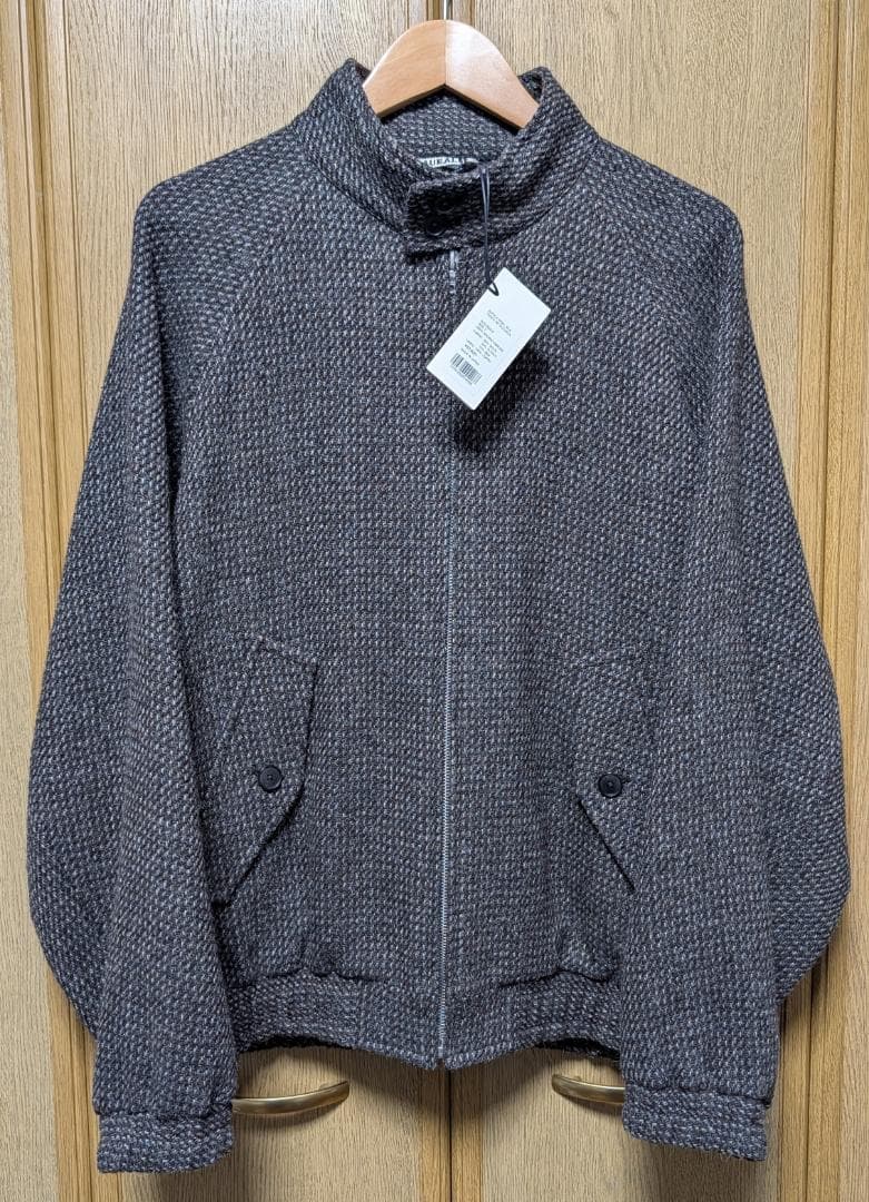 ジャケット・アウター AURALEE ALPACA WOOL SILK TWEED BLOUSON