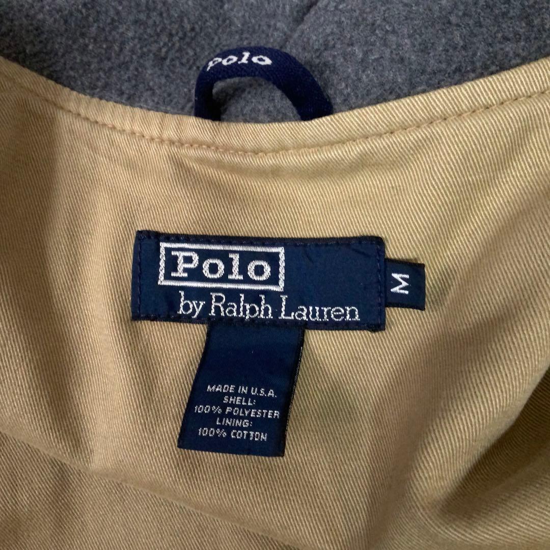 POLO ラルフローレン A-2 フリース ジャケット M 米国製 グレー