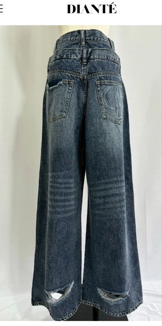 最終値下げ❗ディアンテdiante✨Waist layered looseデニム
