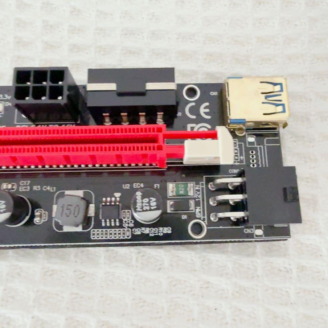 6Pセット PCI Express ライザーカード Ver009 USB 3.0