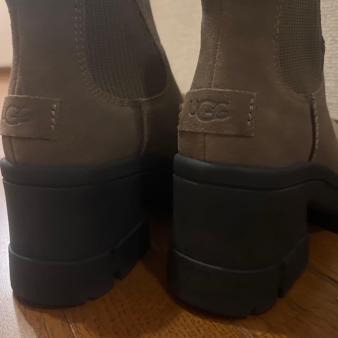 【美品】UGGブルックリンチェルシーブーツ 23.5cm US6.5 ヒッコリー
