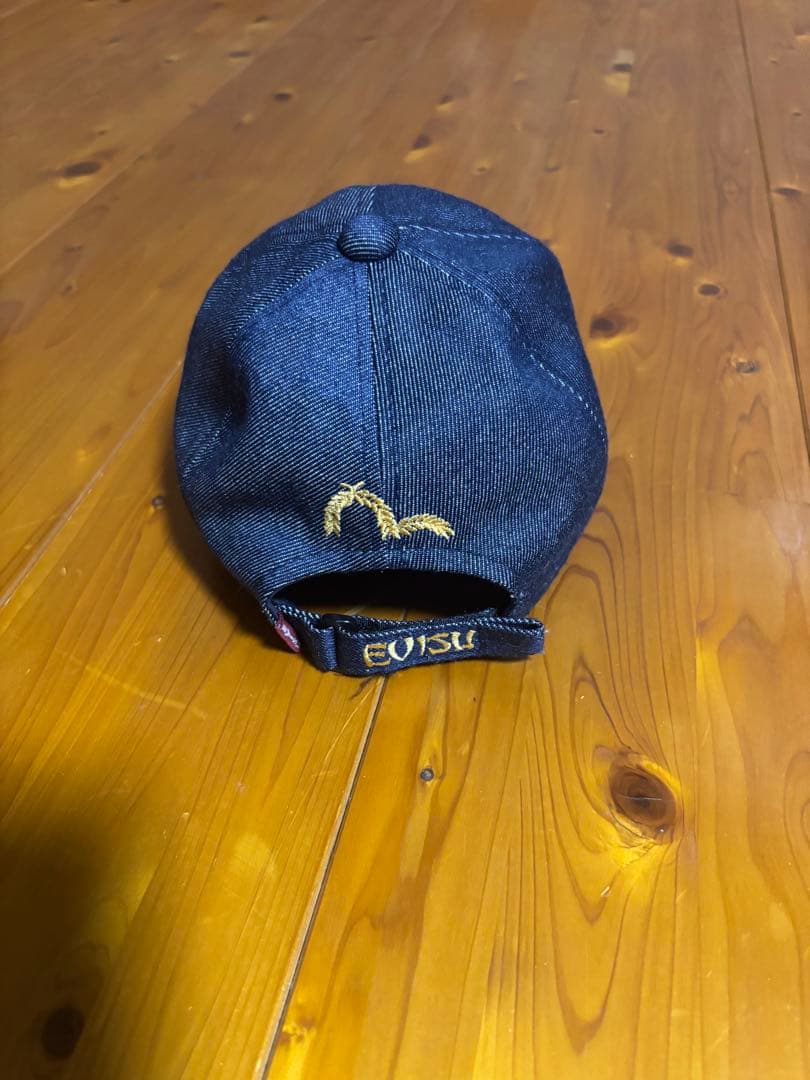 EVISU デニムロゴ刺繍キャップ