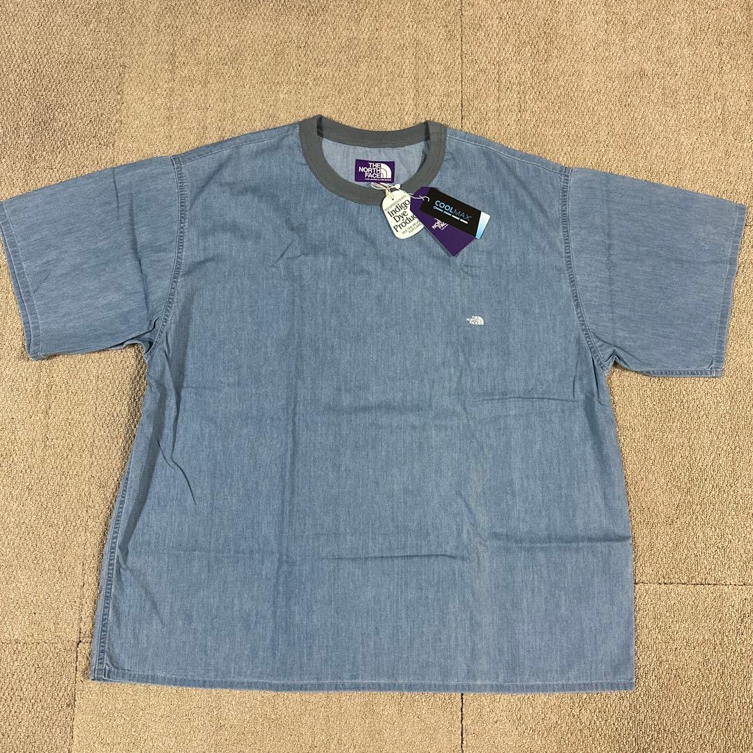 【nanamica直営店別注】ノースフェイスパープルレーベルTシャツ