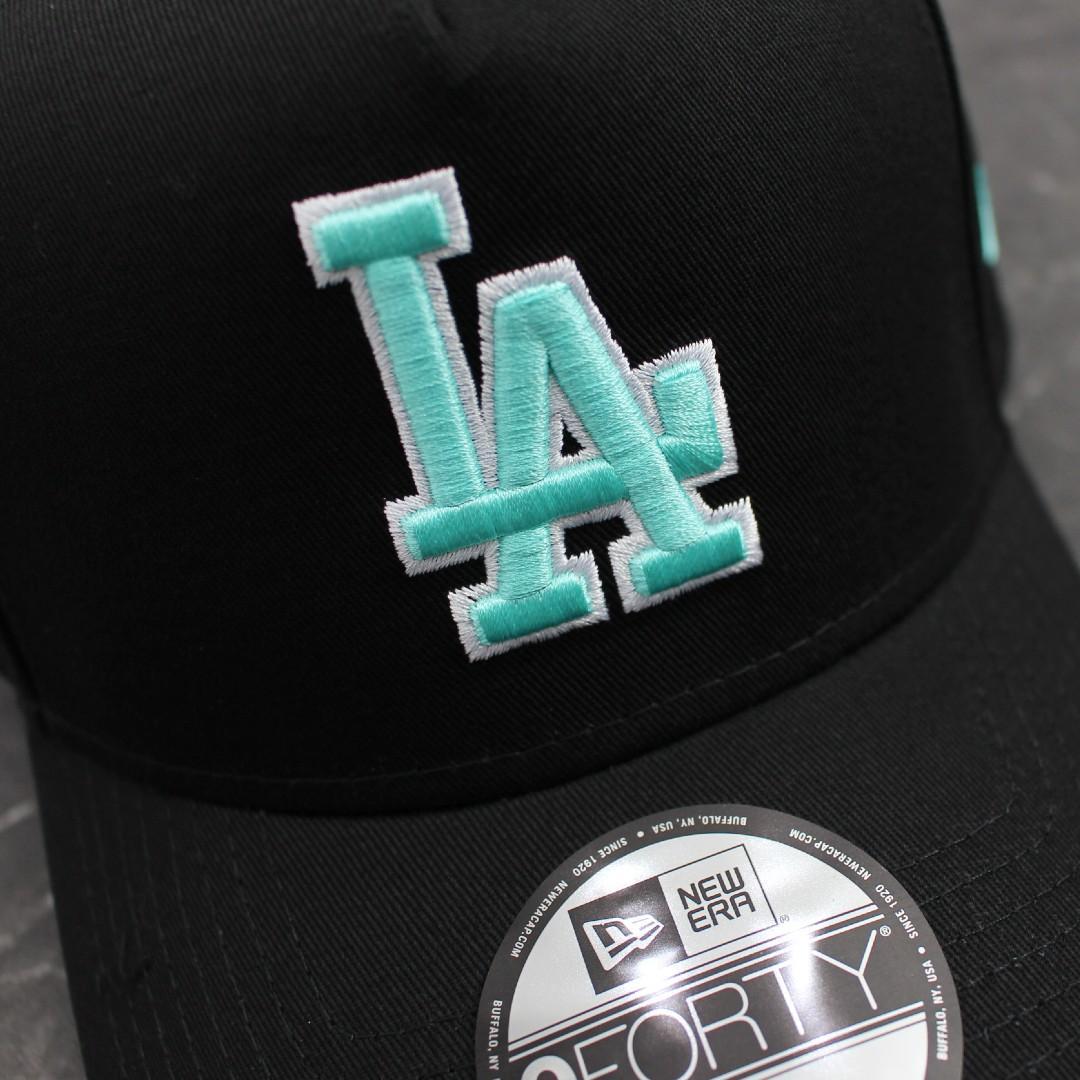 海外モデル NEW ERA 9FORTY LA ドジャース キャップ アクア