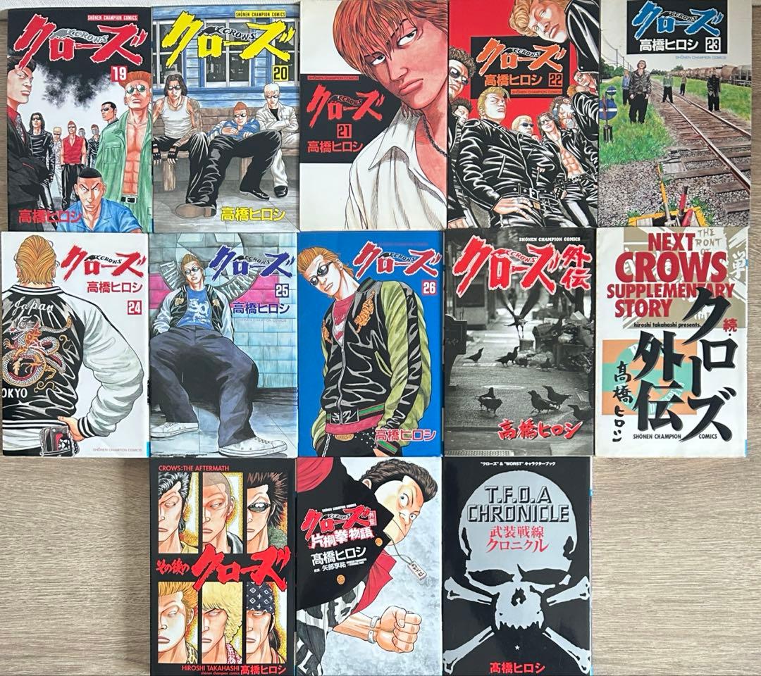 クローズ全26巻＋外伝5冊　WORST全33巻＋12冊　高橋ヒロシ 76冊
