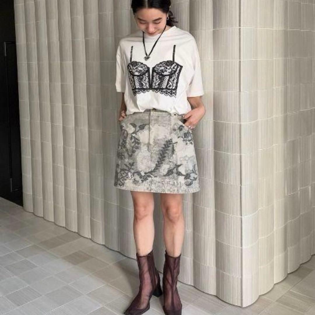 Ameri MEDI LINGERIE TROMPE L`OEIL TEE正規品